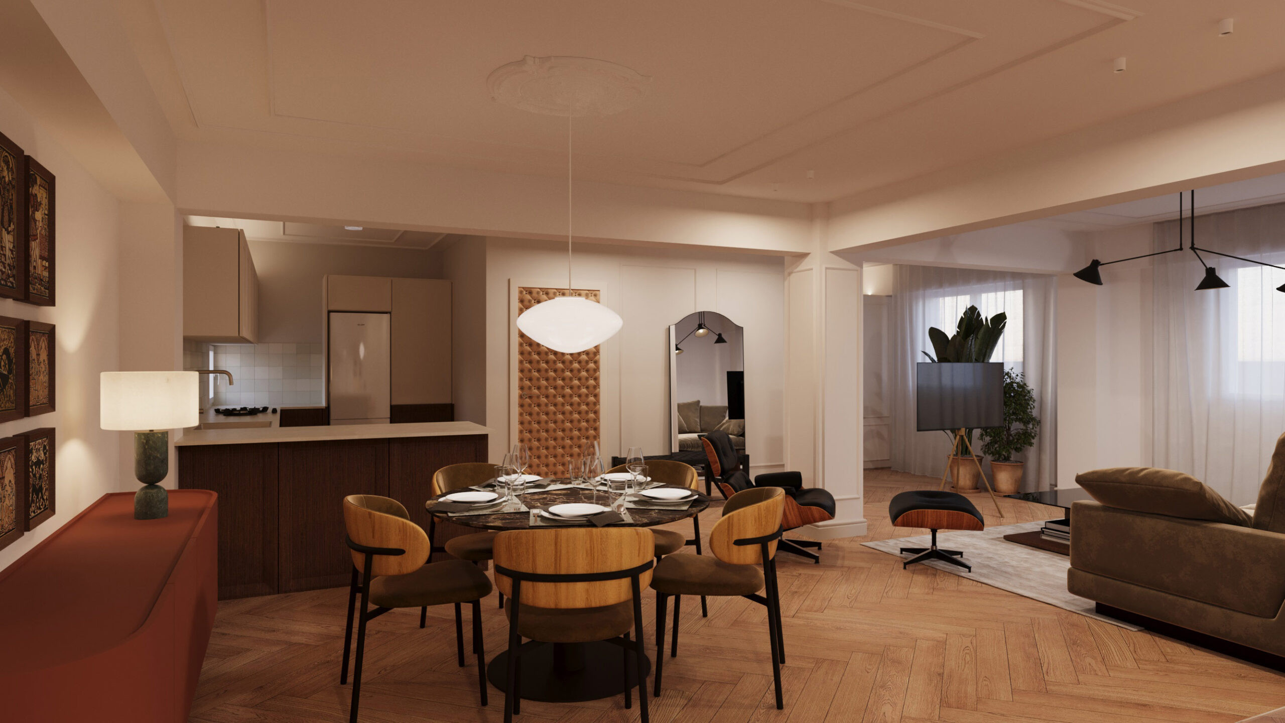PROYECTO INTERIORISTA LLAVE MANO ESTILO MODERNISTA